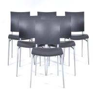 PHILIPPE STARCK (1949) PARA CASSINA. Conjunto seis sillas m