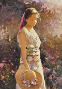 JOSÉ MIGUEL ROMÁN FRANCÉS (1957). "Joven de pie en el jard