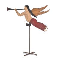 Veleta en forma de ángel trompetero, siglo XX.
