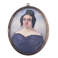 ENRIQUE LORICHÓN (1798-1862). Miniatura con retrato femeni
