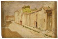 ESCUELA ESPAÑOLA, PPS. SIGLO XX. "Calle".