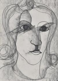 JORDI MARAGALL (1936). "Rostro femenino".