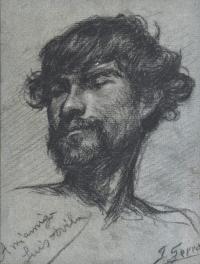 JOSEP SERRA PORSON (1824-1910). “Retrato masculino”, 1824.