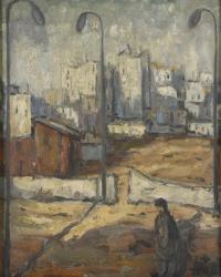 ANTONI TRULLS PONS (1926-2008). “Paisaje urbano”.