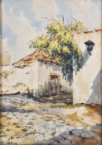 PEDRO DEL CASTILLO OLIVARES (1922-1989). "Paisaje", 1975.