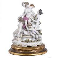 SIGUIENDO MODELOS DE MEISSEN. "El baño de Diana", siglo XX.