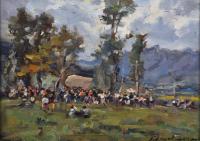 JOSE OLIVET LEGARES (1885-1956). "Romería".