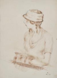 LLUÍS MERCADÉ (1898-?). "Retrato dama".