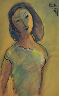 ROMÀ BONET SINTES "BON" (1886-1967). "Retrato femenino", 1