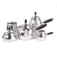 GEORG JENSEN (1866 - 1935). Juego de té y café nº 80, Copen