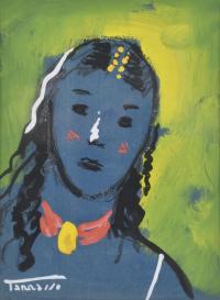 CASIMIR MARTÍNEZ TARRASSÓ (1898-1980). "Joven azul".