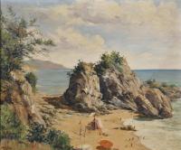 JOSEP VENTOSA DOMÈNECH (1897-1982). "Playa", Sta. Cristina,