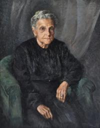 ALBERT RÀFOLS CULLARÉS (1892-1986). "Retrato señora de Ome