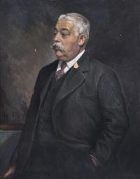 ALBERT RÀFOLS CULLARÉS (1892-1986). "Retrato caballero", 1