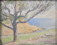 JAVIER WINTHUYSEN LOSADA (1874-1956). "Paisaje con árbol".