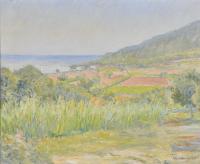 JAVIER WINTHUYSEN LOSADA (1874-1956). "Paisaje costero".