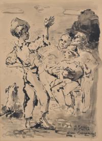 PERE CREIXAMS PICO (1893-1965). "Personajes".
