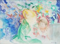 EMILI GRAU-SALA (1911-1975). "Niñas", 1974.