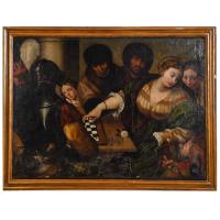 ESCUELA ITALIANA, SIGLO XVIII. "Juego de ajedrez".