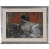 ATRIBUIDO A RICARD CANALS Y LLAMBÍ (1876-1931). "Dama con c