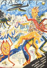 MIQUEL BARCELÓ (1957). Cartel exposición Barceló en Galerí