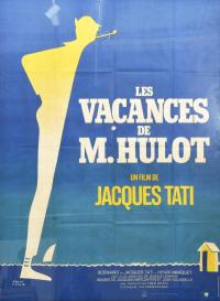 Cartel original de la película "Les vacances de M. Hulot",