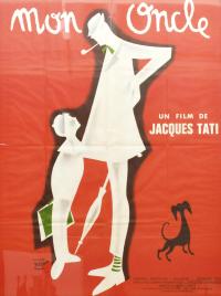 Cartel original de la película "Mon oncle" de Jacques Tati.