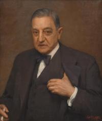 LUIS MARTI GRAS (1887-1961). "Retrato caballero", 1936.