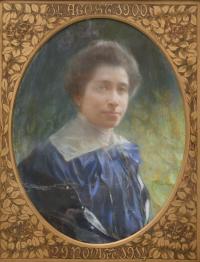 FÉLIX MESTRES BORRELL (1872-1933). "Retrato femenino".