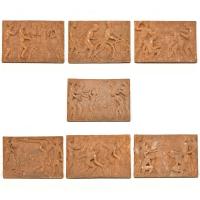 J. CARDELLÀ 1949, relieves. Alegoria al deporte.