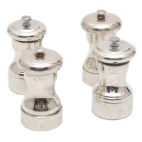 Conjunto de dos pimenteros y dos saleros, siglo XX.