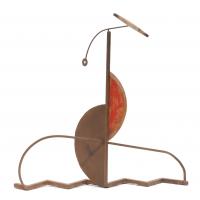 PEP FAJARDO (1961), "Avió damunt ziga-zaga"., Metal y mader