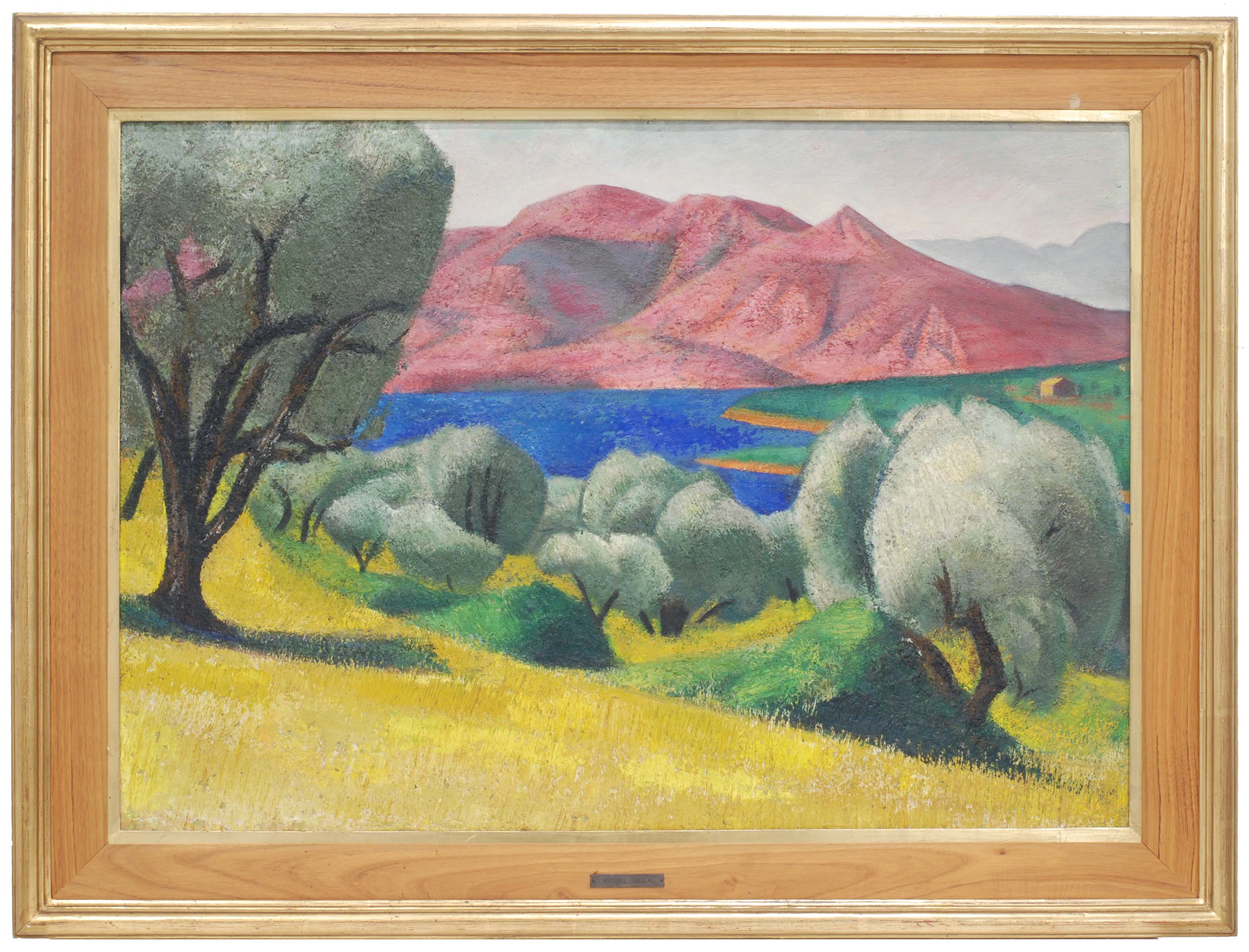 MIQUEL VILLA BASSOLS (1901-1988), "Pobla de Segur"., Óleo s