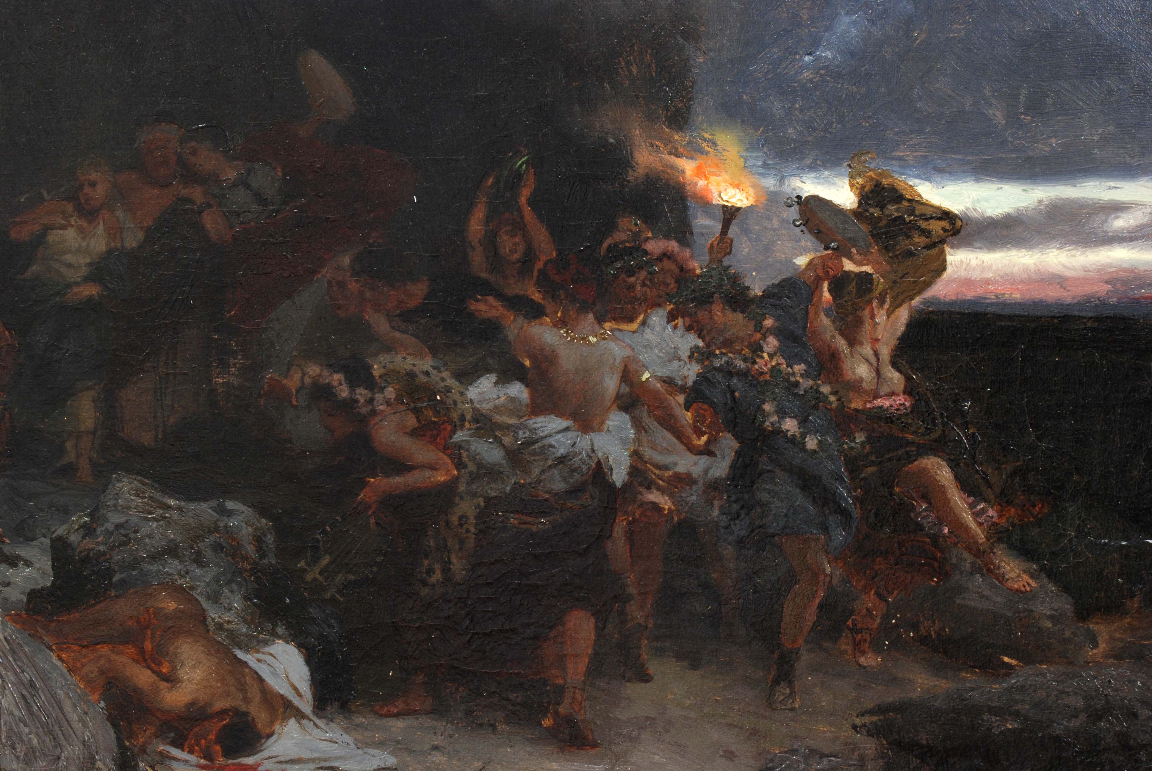 HENRYK I. SIEMIRADZKI (1843 - 1902), Saturnalia en la Capri