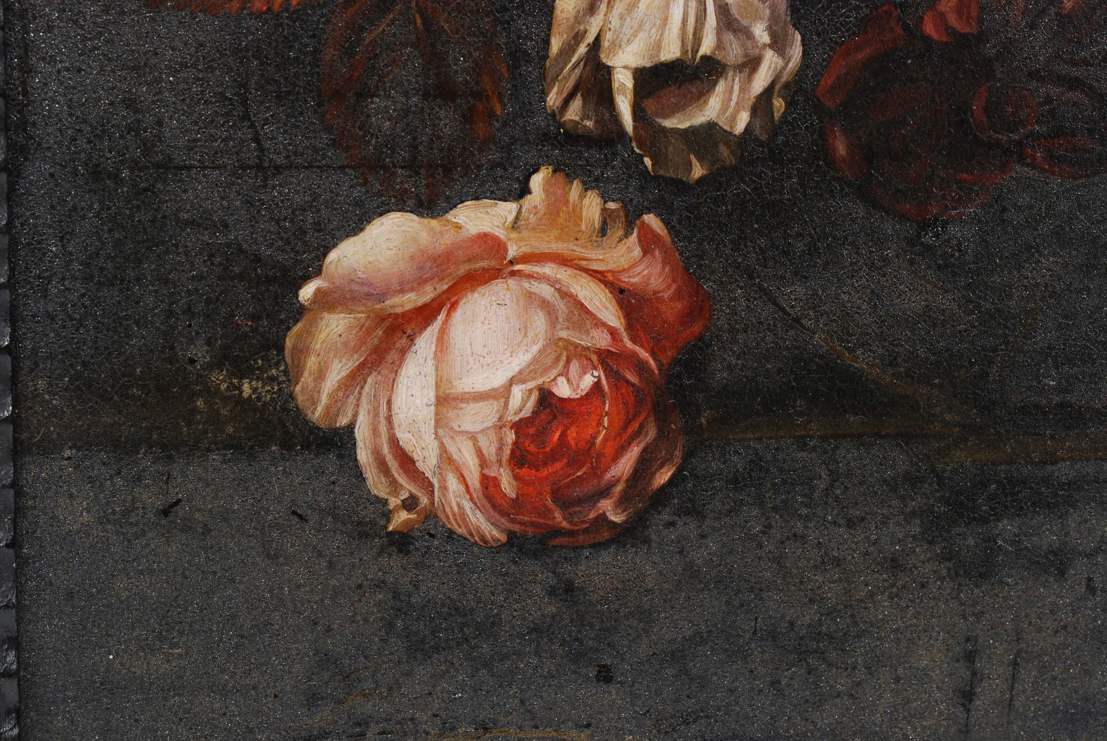 PETER F. CASTEELS (c.1675-?), Bouquet de Flores., Óleo sobr