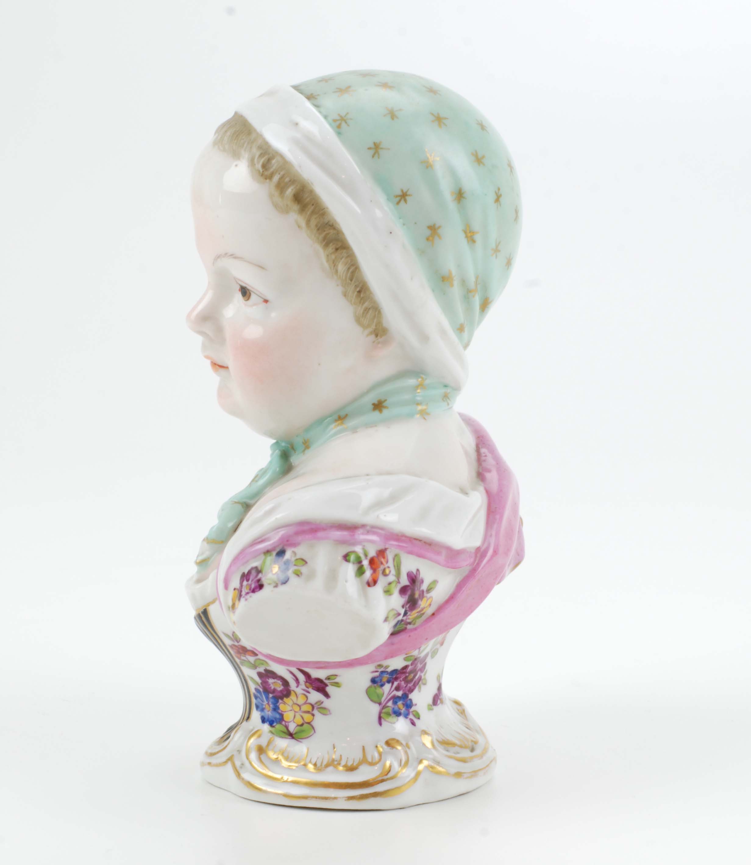 MEISSEN. "BUSTO DE LA PRINCESA MARIE ZEPHIRINE DE BORBÓN",