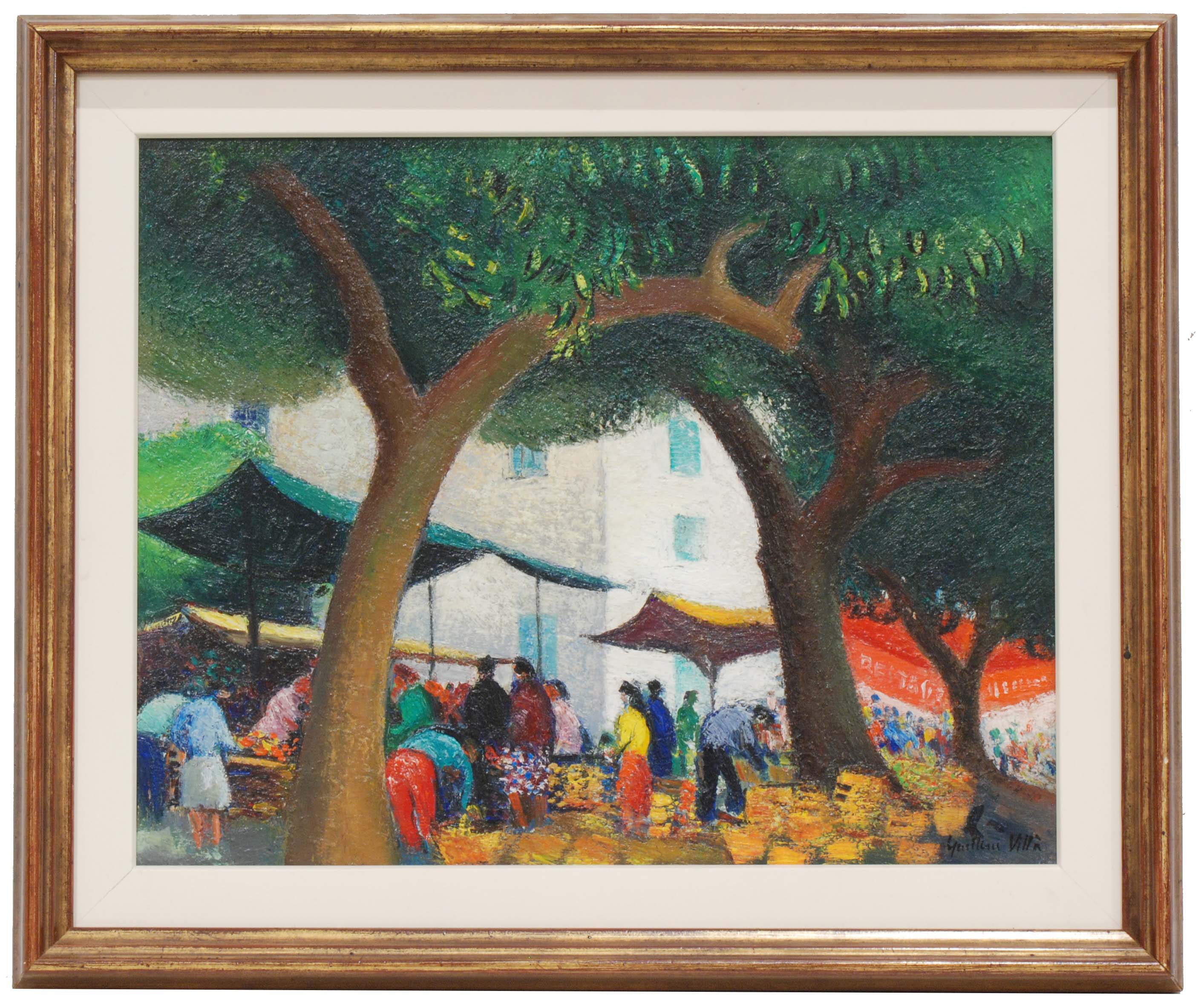 GUILLEM VILLA BASSOLS (1917-2005). "MERCADO DE CADAQUÉS", 1