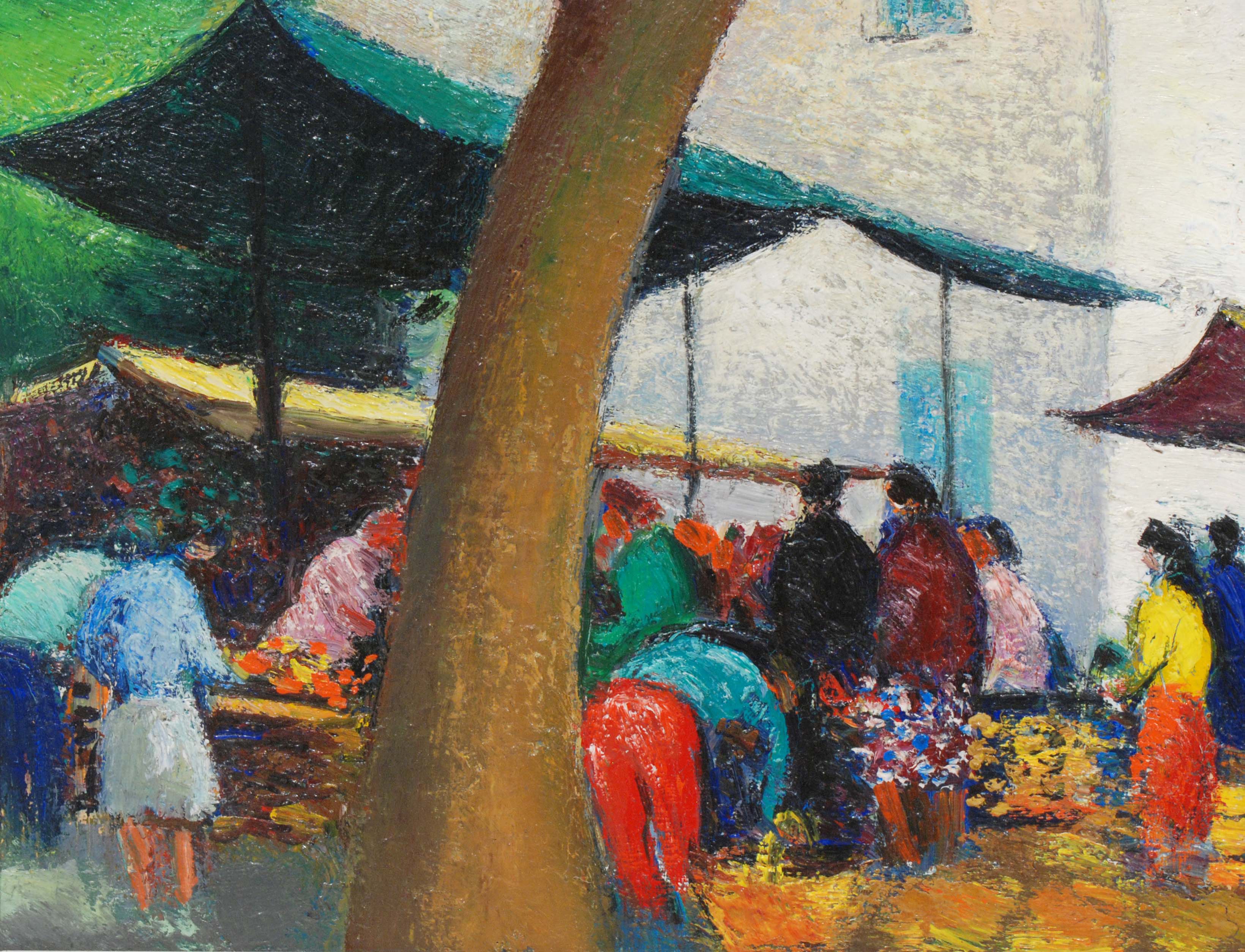 GUILLEM VILLA BASSOLS (1917-2005). "MERCADO DE CADAQUÉS", 1