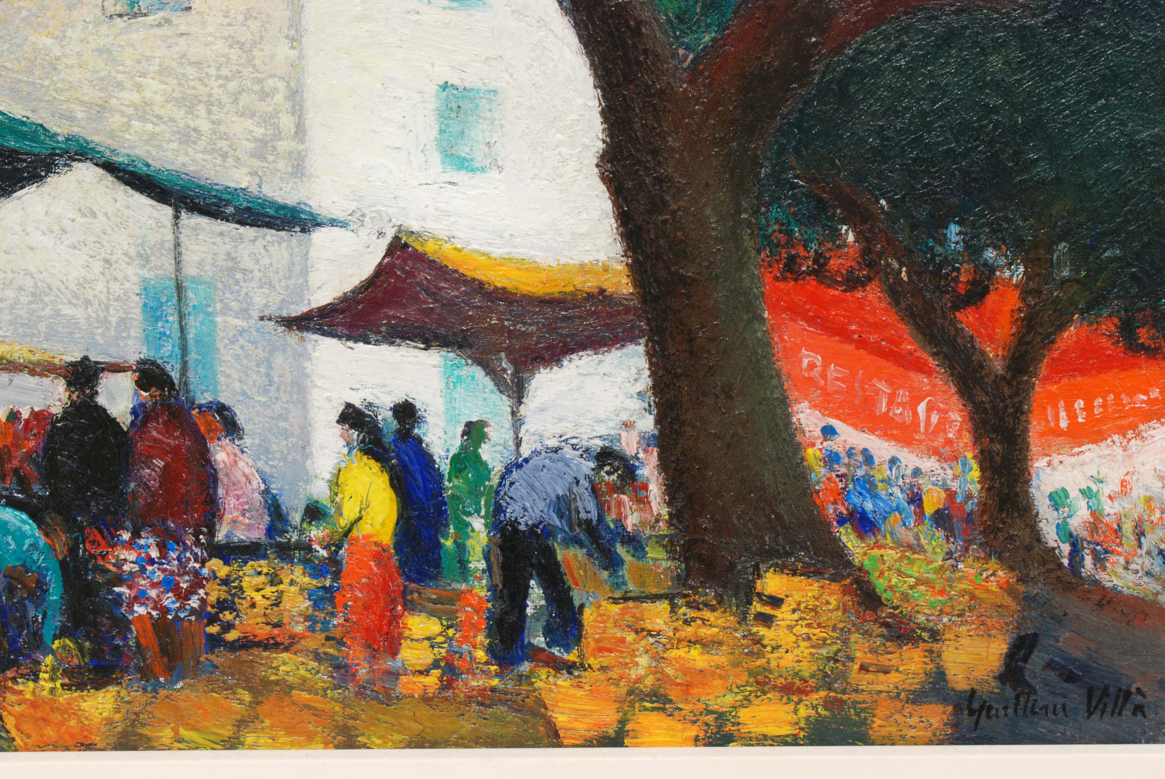 GUILLEM VILLA BASSOLS (1917-2005). "MERCADO DE CADAQUÉS", 1