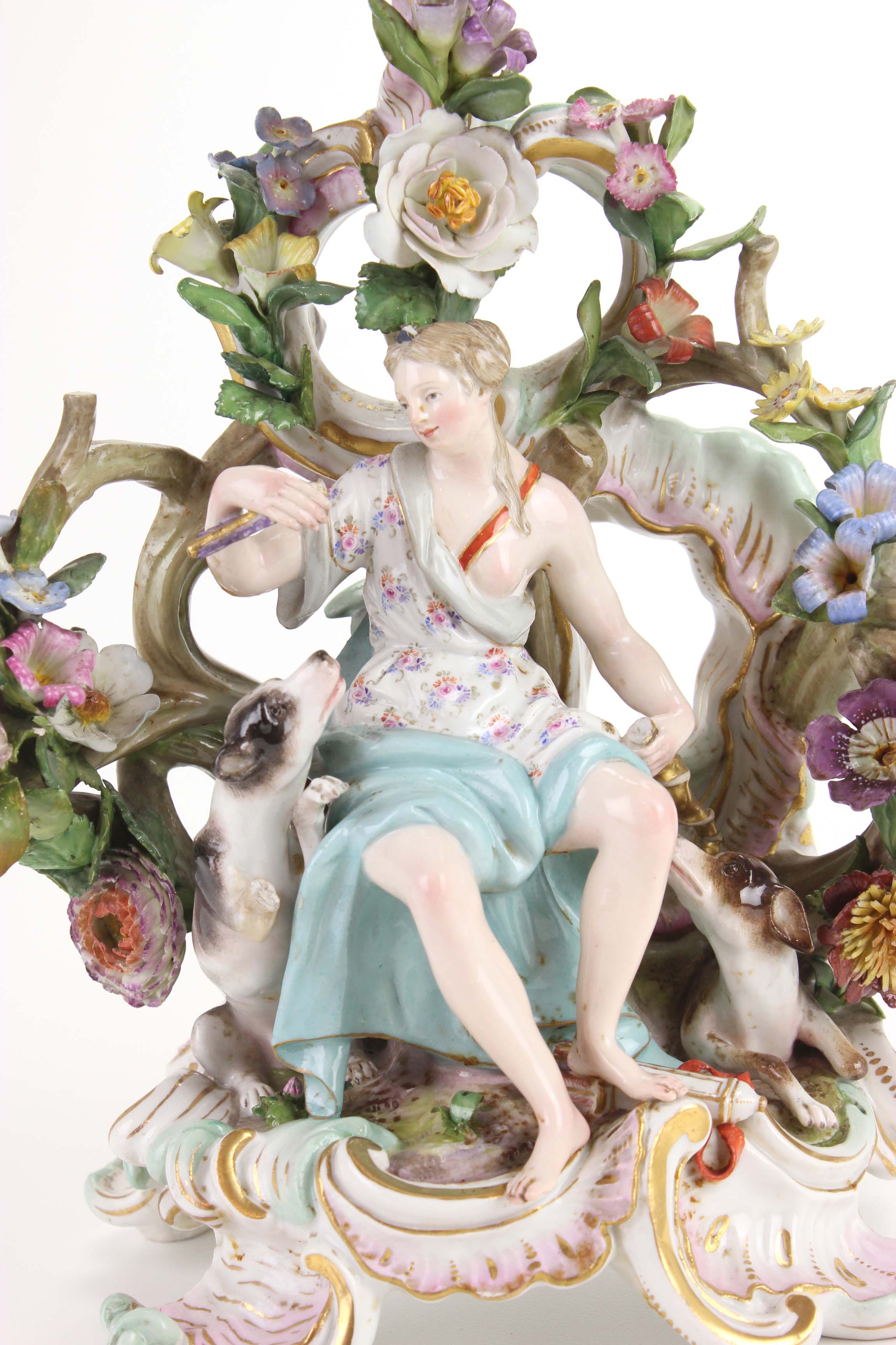 MEISSEN. CANDELERO "DIANA", FIN. SIGLO XIX.