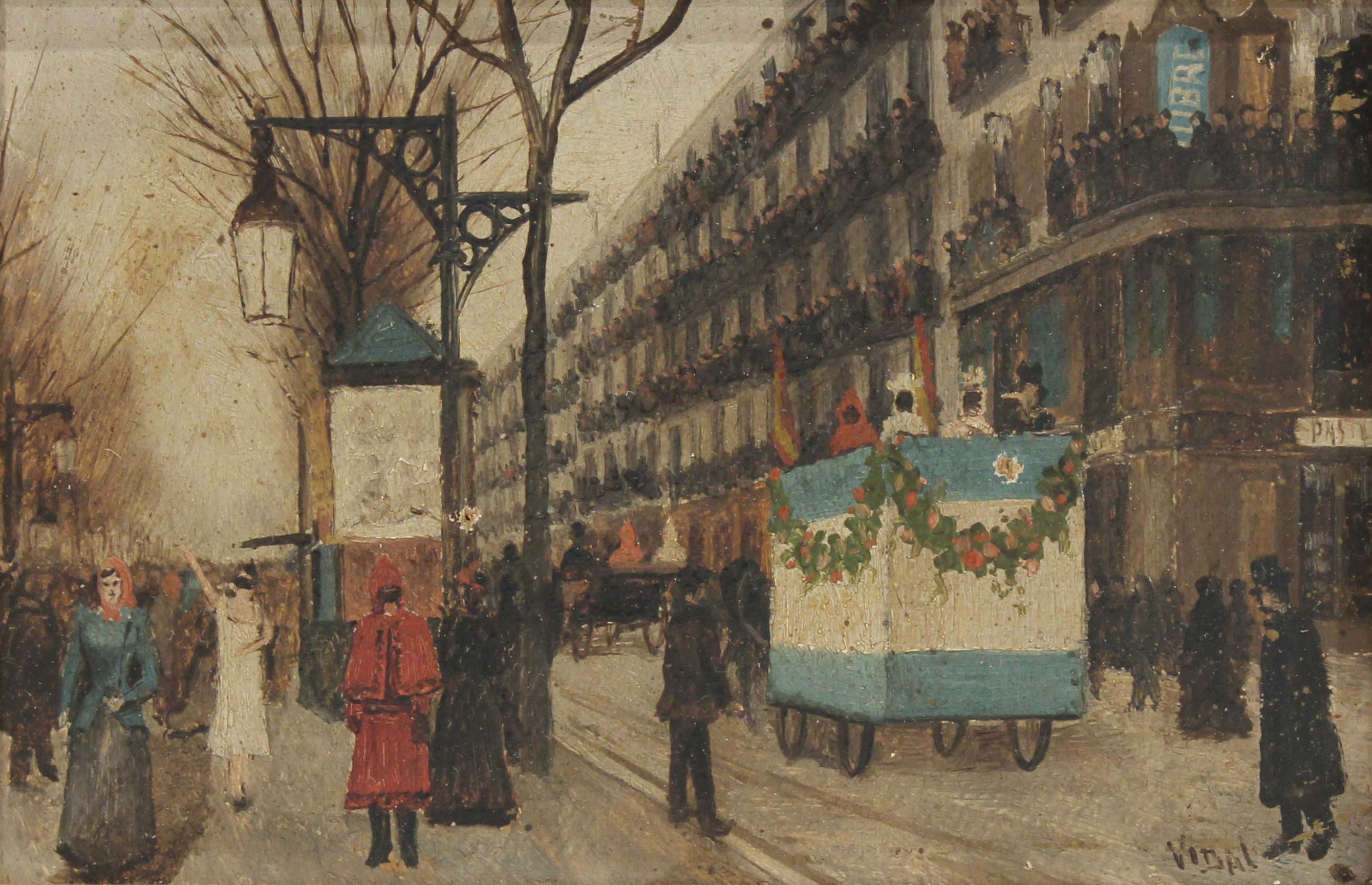 JOSEP VIDAL VIDAL (1876-1950). "PAREJA DE VISTAS DE PARIS".