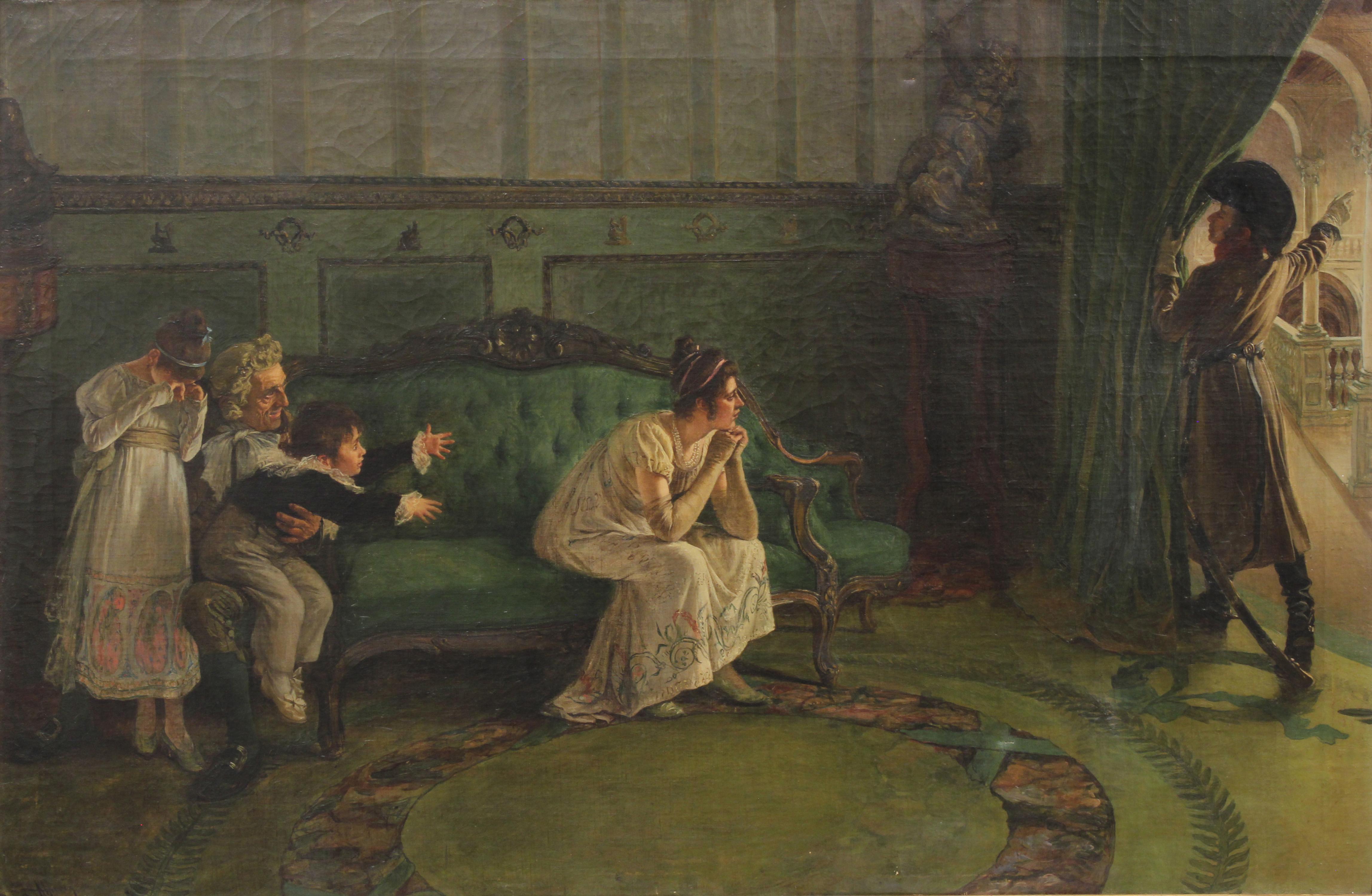 NICOLÁS ALPERIZ (1865-1928). "ESCENA DE GÉNERO".