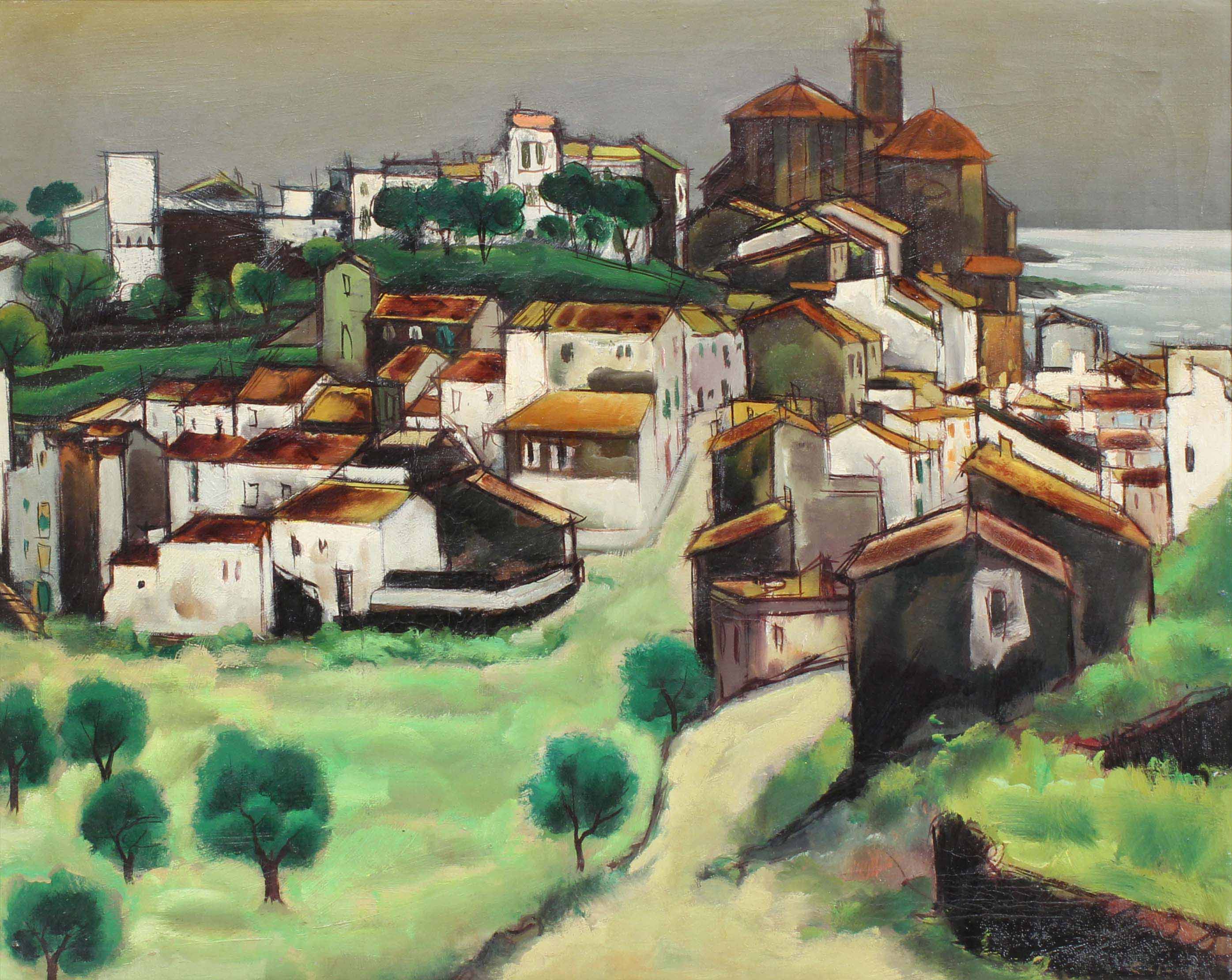 JESUS CASAUS MECHO (1926-2002). "PUEBLO COSTERO".