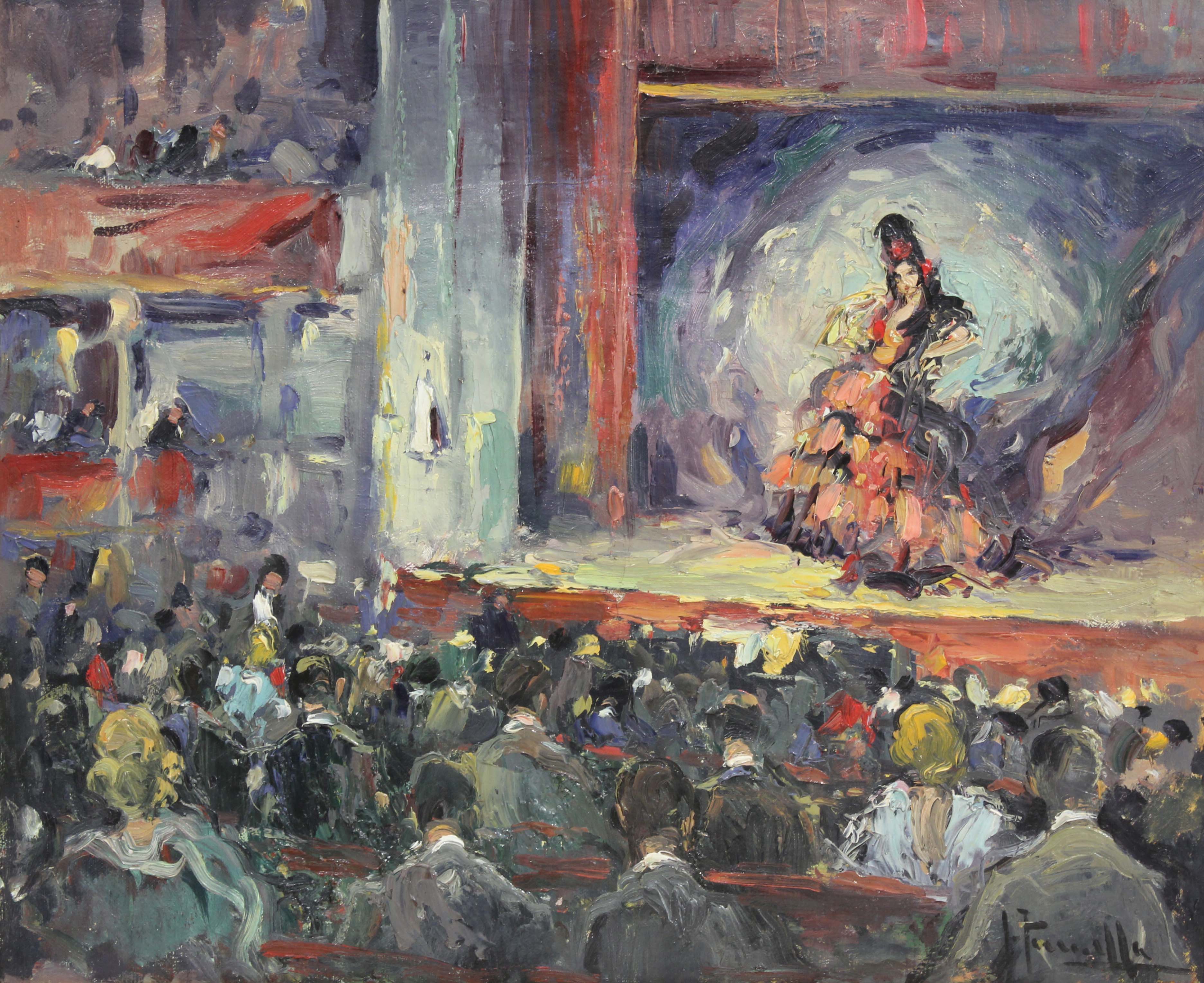 JOAQUIM TERRUELLA MATILLA (1891-1957). "EN EL TEATRO".