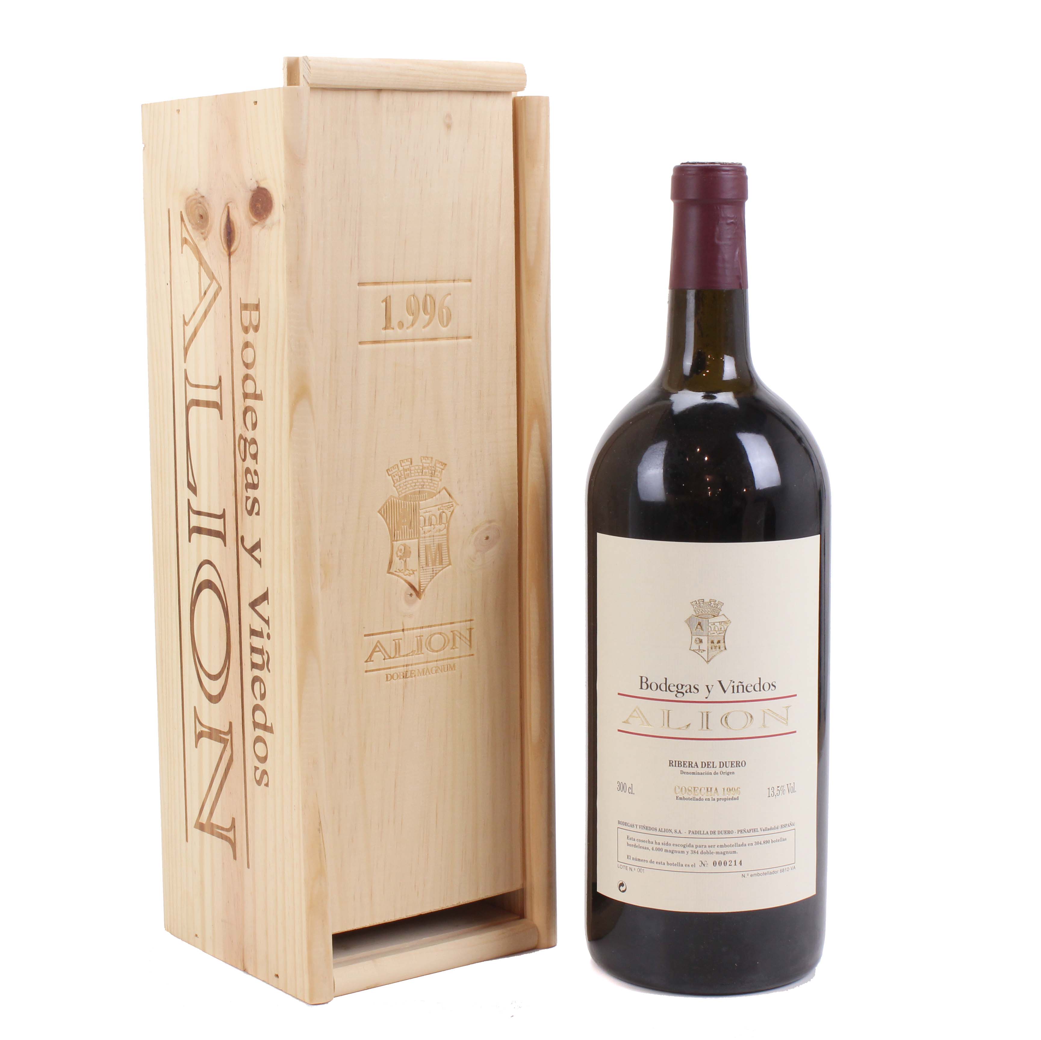 UNA BOTELLA DOBLE MAGNUM DE VEGA SICILIA, ALION, RIBERA DEL