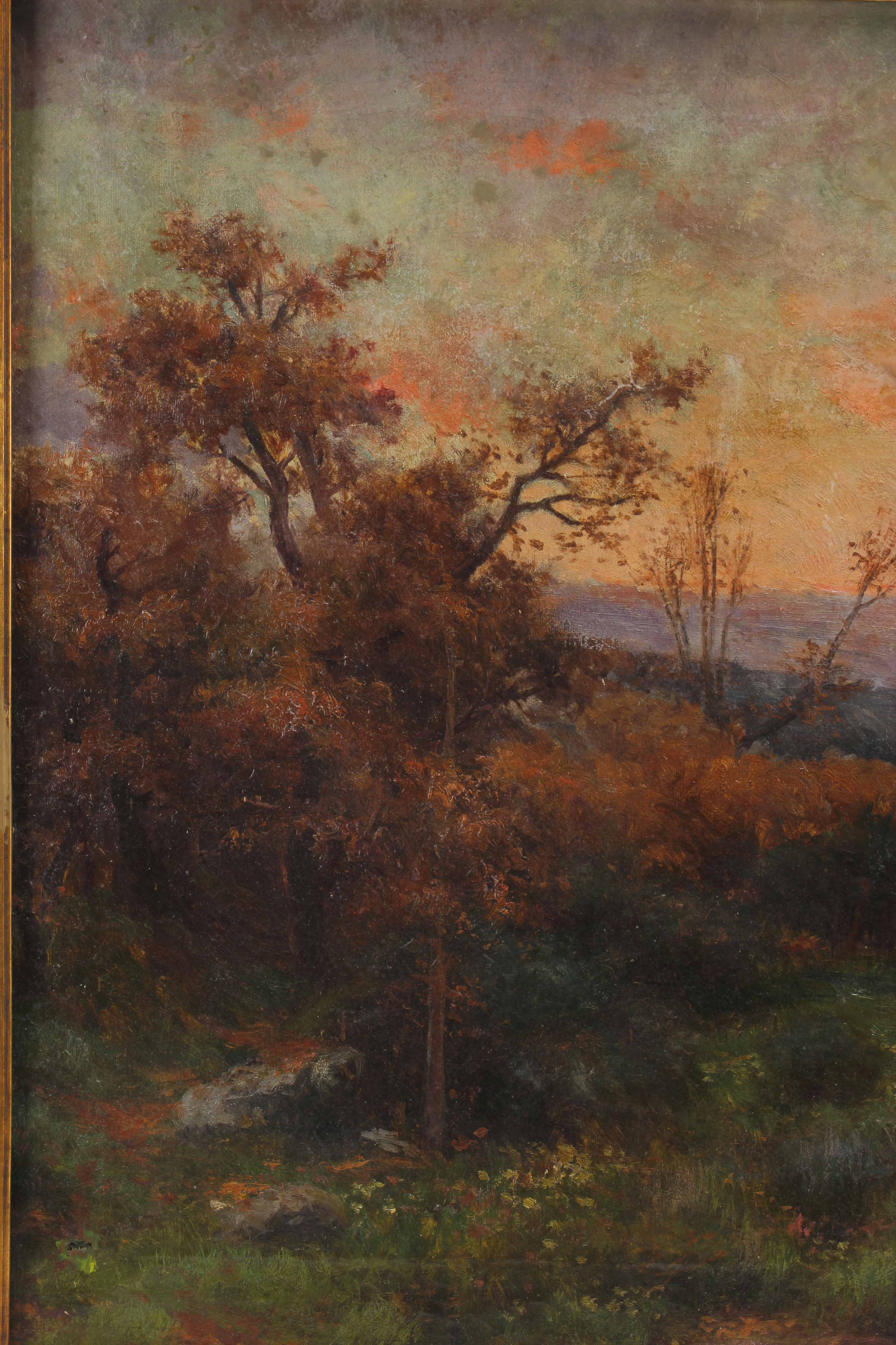 AURELI TOLOSA I ALSINA (1861-1938) "PAISAJE CON IGLESIA".