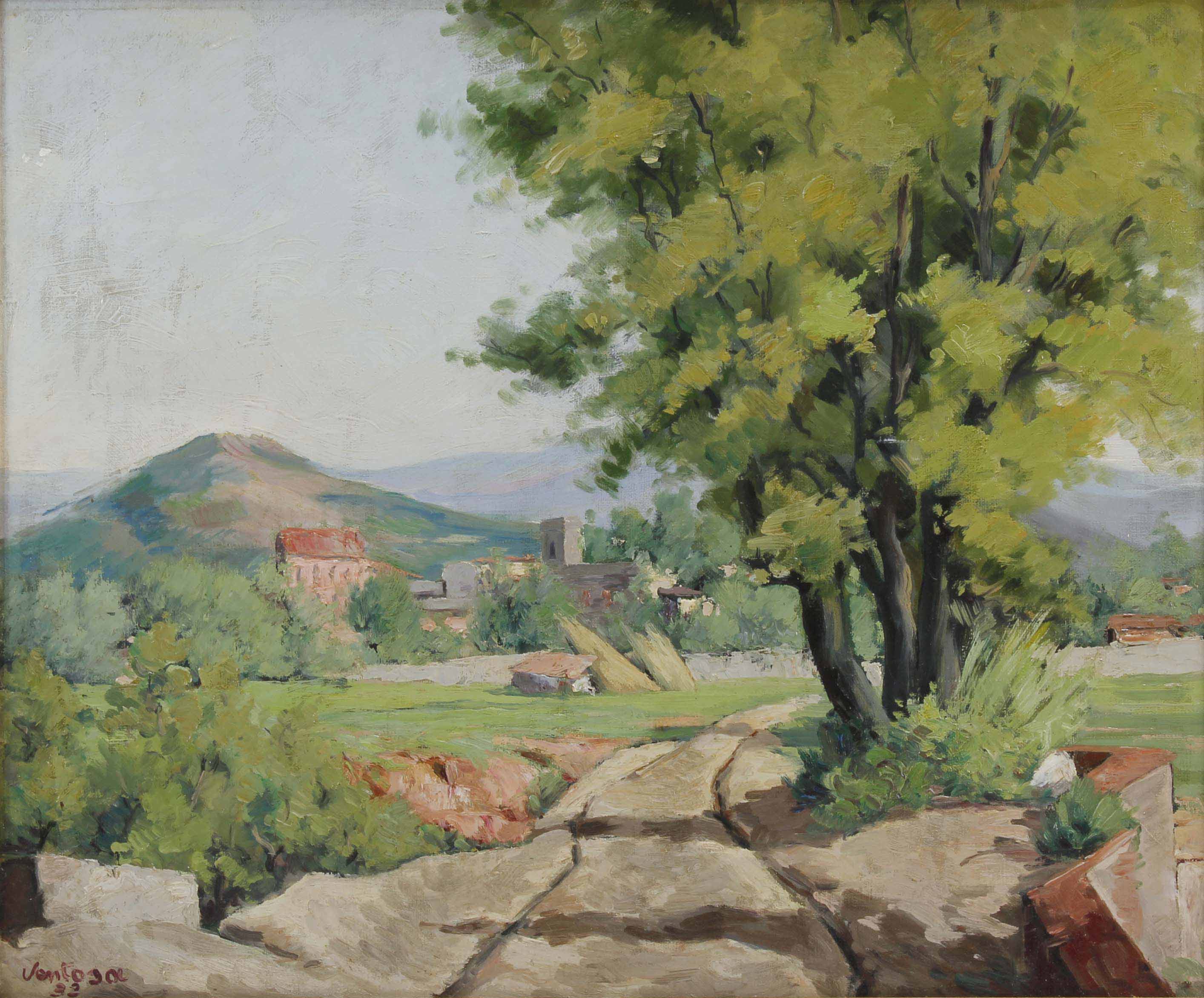 JOSEP VENTOSA DOMÈNECH (1897-1982). "PAISAJE DE LA SAGRERA"