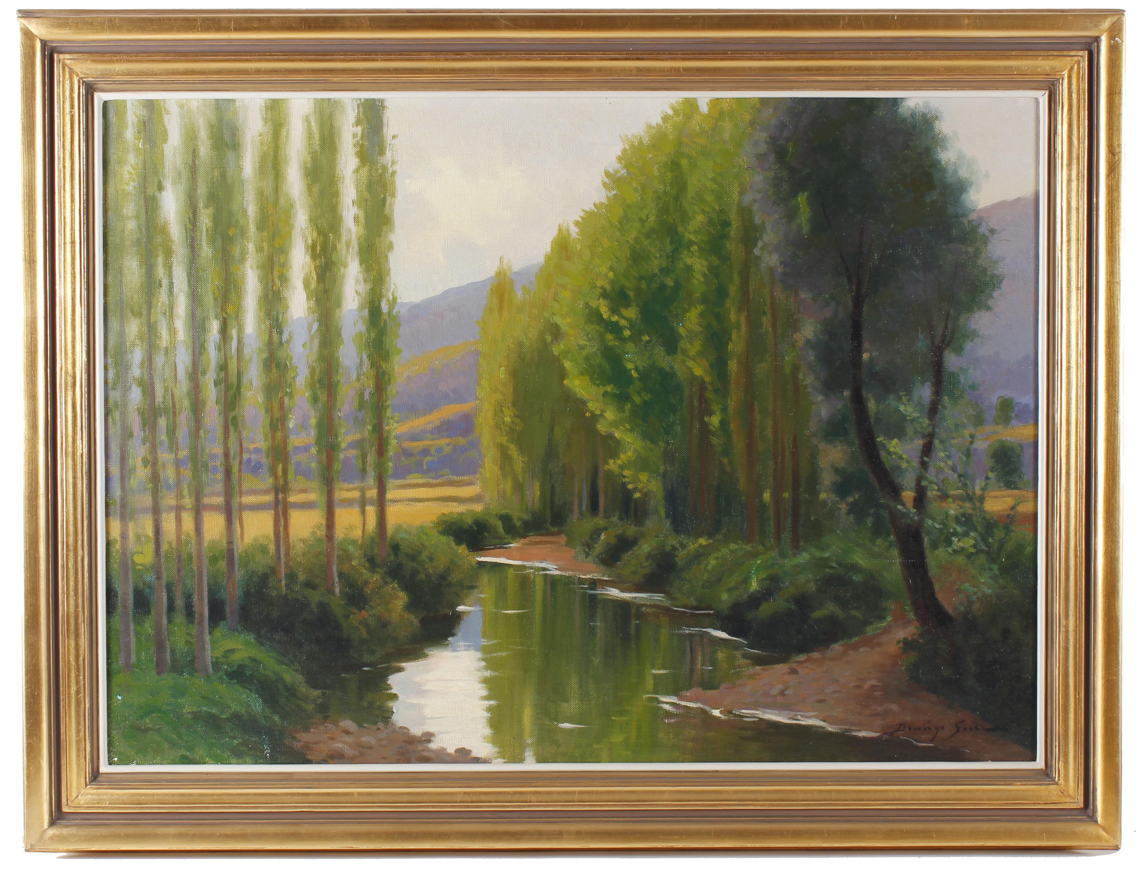 DOMINGO SOLER (1871- 1951) "PAISAJE FLUVIAL".