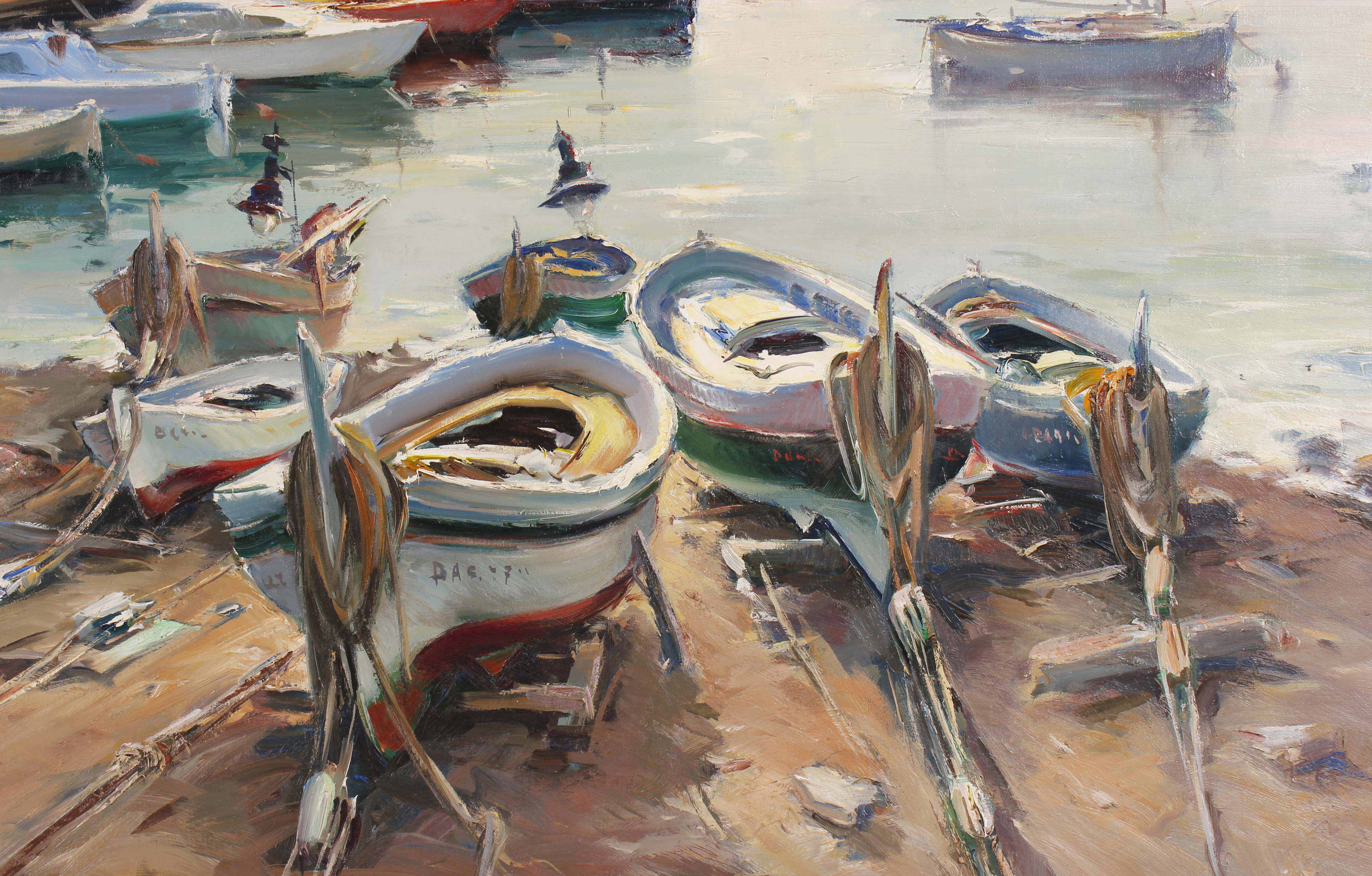 JOSEP SARQUELLA (1928-2000). "BARCAS", 1972.