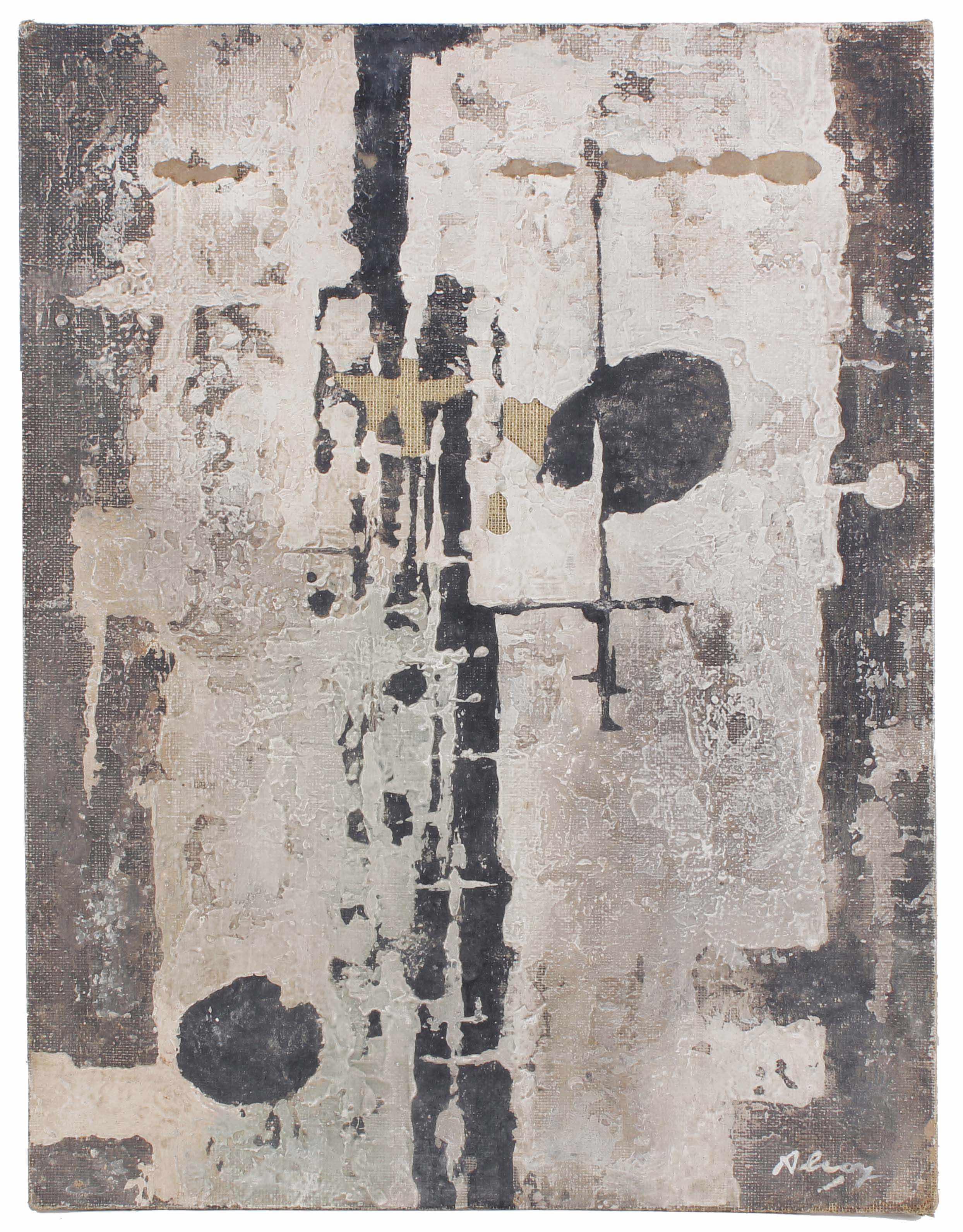 EDUARDO ALCOY (1930-1987). "COMPOSICIÓN", CIRCA 1959. 